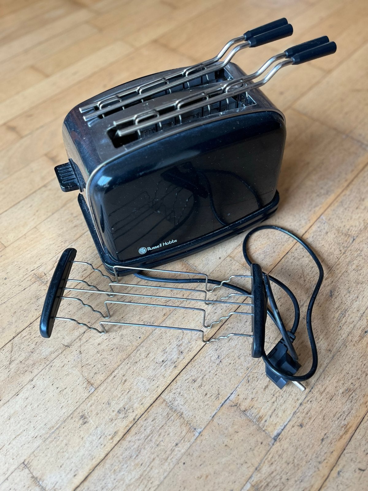 Russell Hobbs broodrooster met opzetrekje, Witgoed en Apparatuur, Broodroosters, Ophalen, Gebruikt