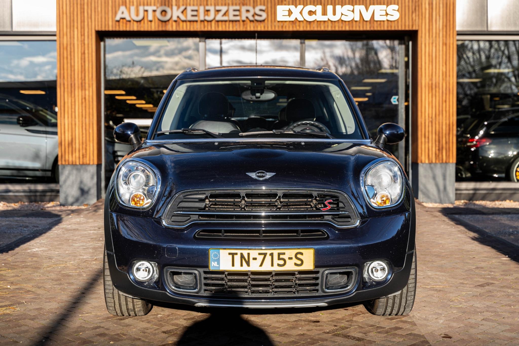 MINI Countryman 1.6 Cooper S ALL4 Chili Panoramadak Leer Sto, Auto's, 15 km/l, Blauw, Leder en Stof, 1365 kg