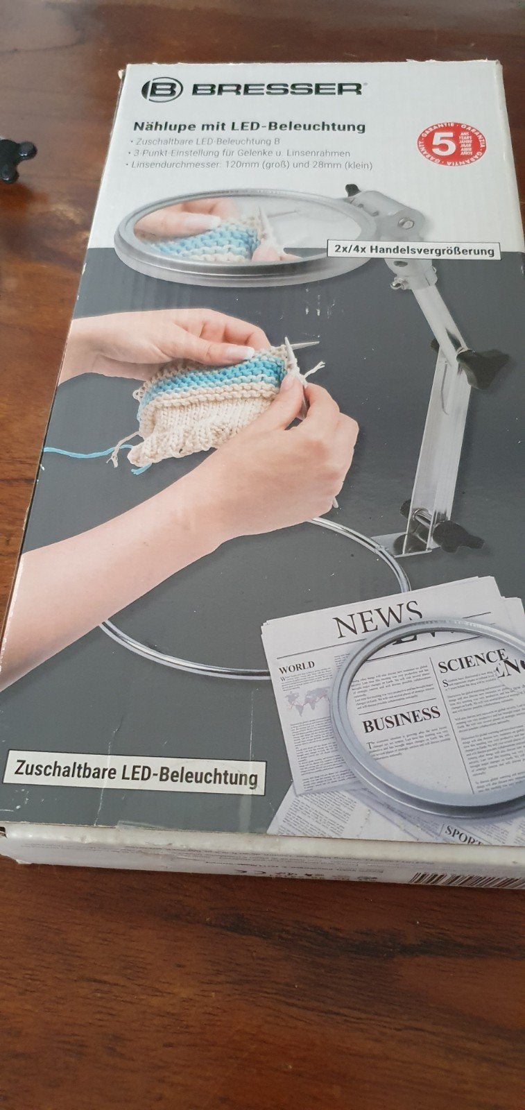 Bresser Nählupen loeplamp met LED-verlichting, Ophalen, Zo goed als nieuw, Loeplamp