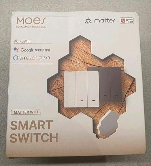 Smart switch matter wifi moes tuya, Ophalen of Verzenden, Nieuw, Schakelaar