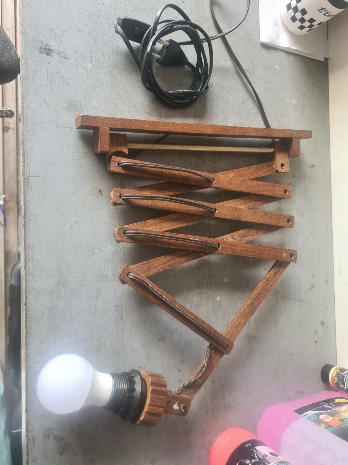 vintage schaarlamp Scandinavisch, Ophalen