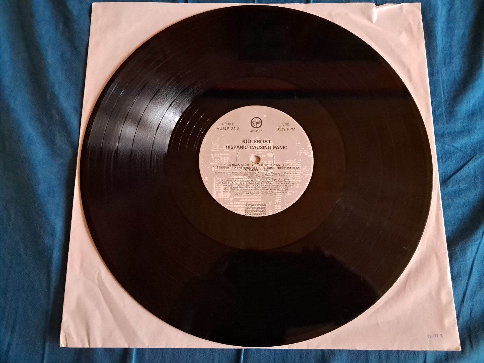 Kid Frost - Hispanic Causing Panic LP (1990), Cd's en Dvd's, LP, Gebruikt, Verzenden, 12 inch