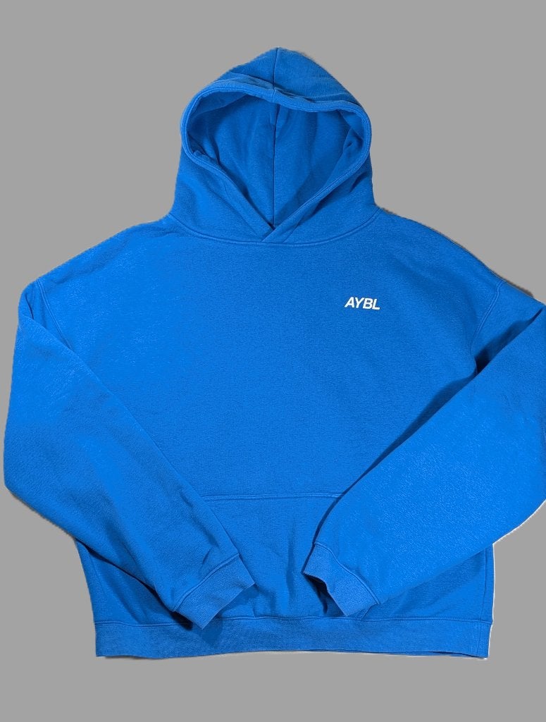 AYBL Sports club hoodie | XL | blauw | oversized trui | ZGAN, Kleding | Dames, AYBL, Blauw, Maat 46/48 (XL) of groter, Ophalen of Verzenden