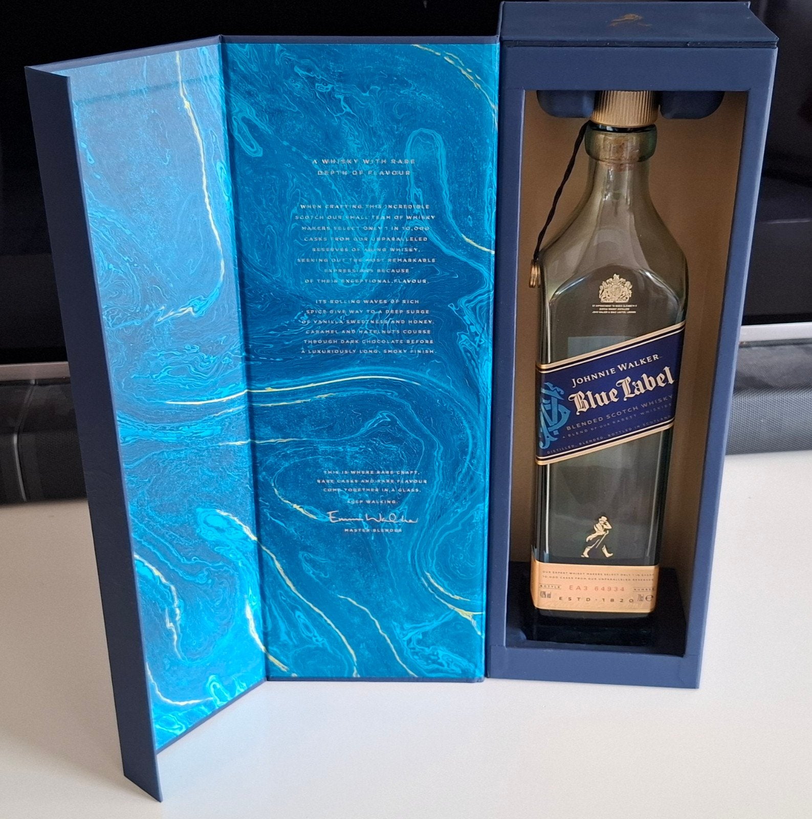Johnny Walker Blue Label verpakking (lege fles), Ophalen of Verzenden, Gebruikt