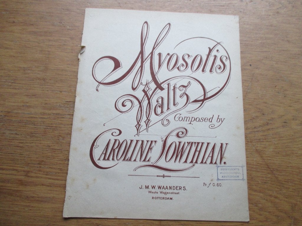 Caroline lowthian - myosotis wals voor piano, Gebruikt, Klassiek, Ophalen of Verzenden, Artiest of Componist