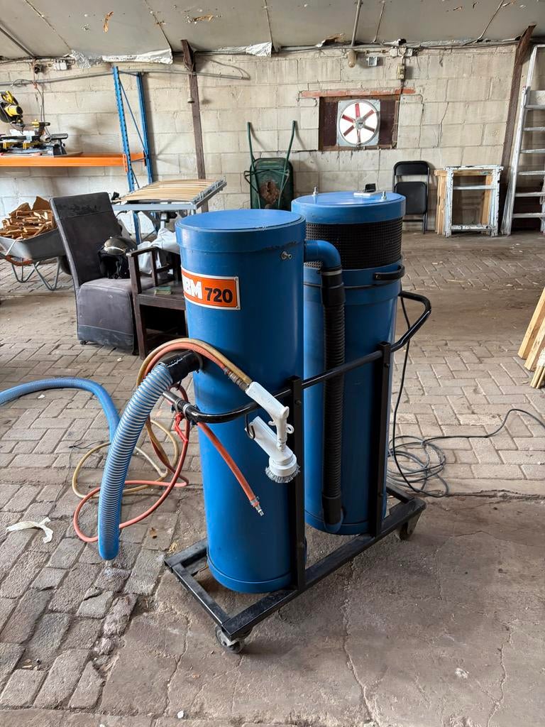 HBM Zandstraalmachine Straalapparaat met Afzuiging, Ophalen of Verzenden, Gebruikt