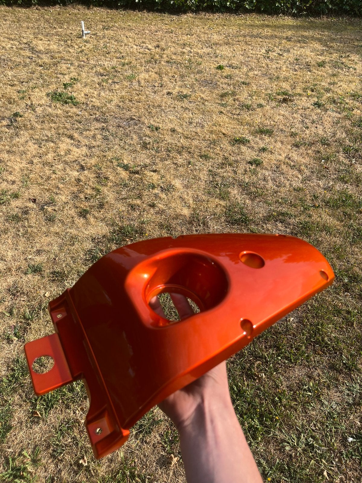 Aerox bijrijder kap - Oranje (nooit gebruikt), Ophalen of Verzenden, Zo goed als nieuw, Kap