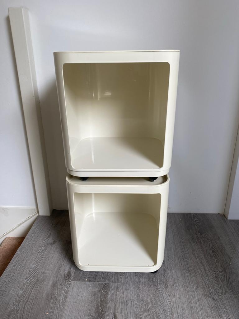 2x Kartell Componibili kastjes op wielen - Anna Castelli, Ophalen, Gebruikt
