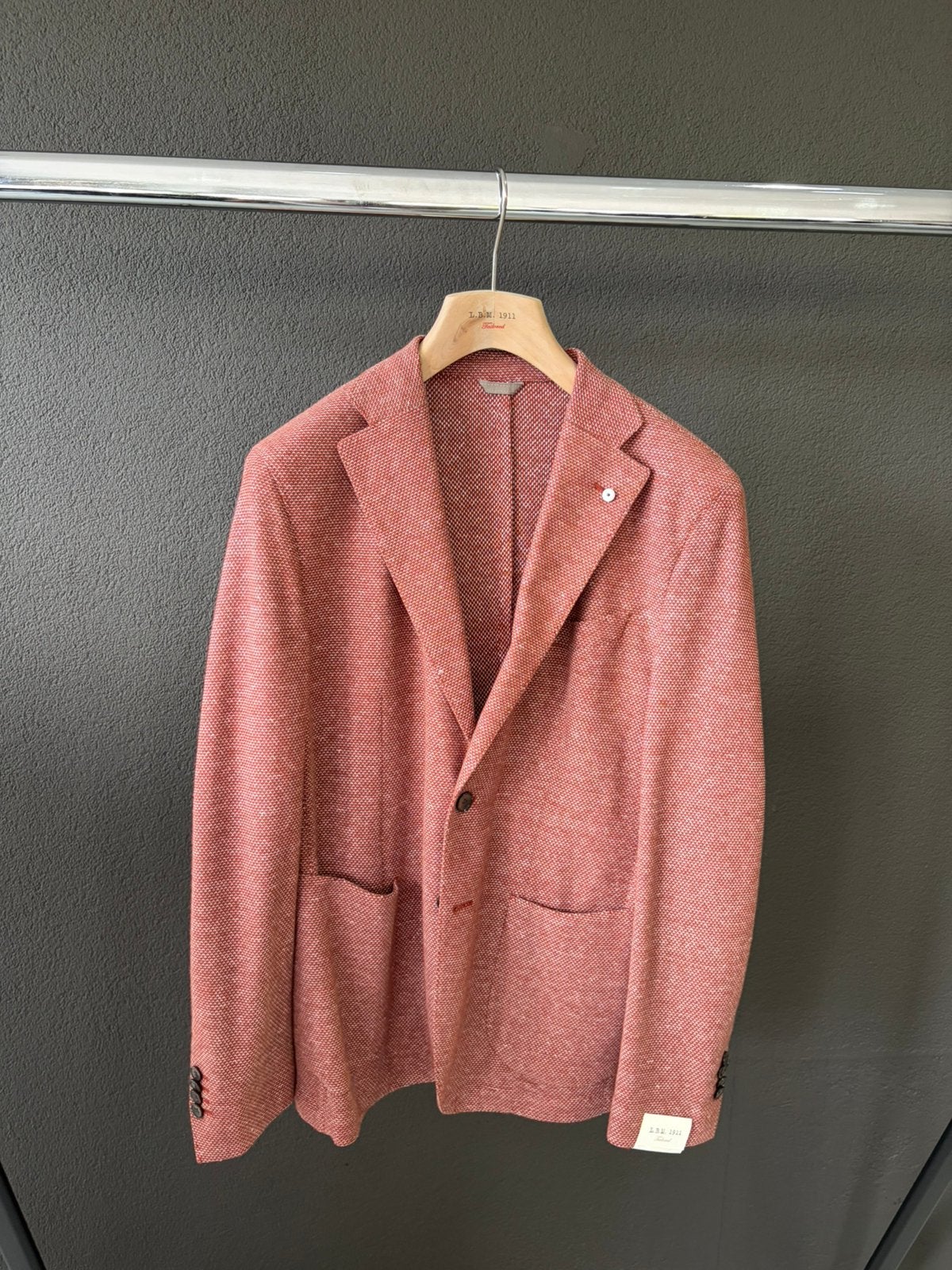 Trendy heren colbert LBM1911 rood gemeleerd, Ophalen of Verzenden, Nieuw, Maat 52/54 (L), Rood