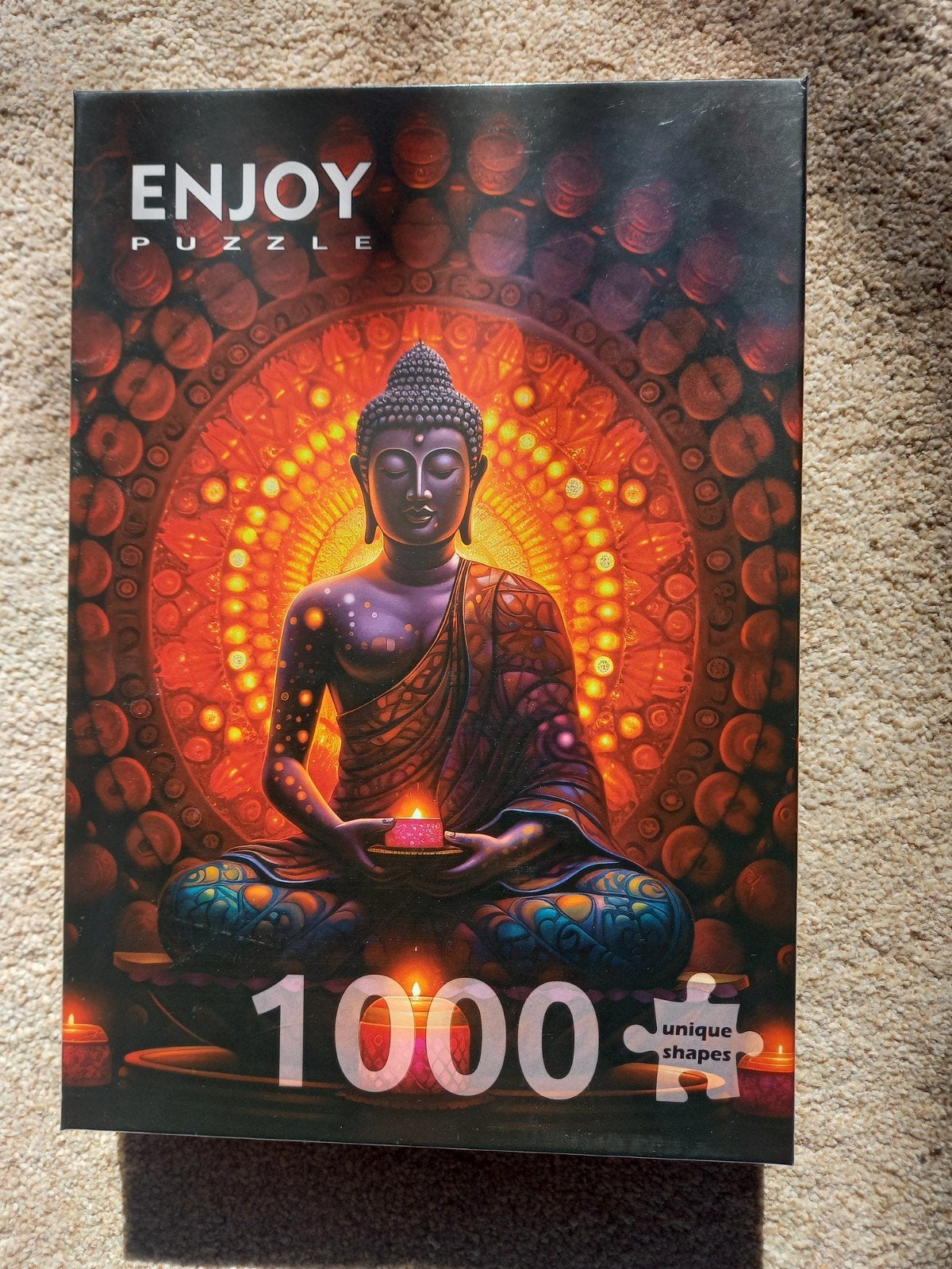 Enjoy Puzzle Boeddha 1000 stukjes - Nieuw in folie, Ophalen of Verzenden, 500 t/m 1500 stukjes, Nieuw, Legpuzzel