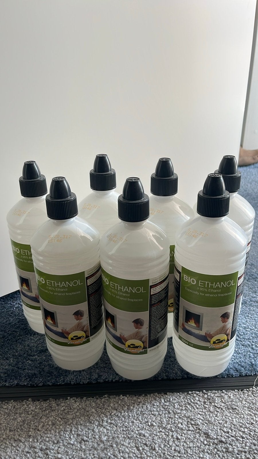 Bio Ethanol 95% voor ethanol haarden - 7 flessen, Ophalen of Verzenden, Nieuw, Overige soorten