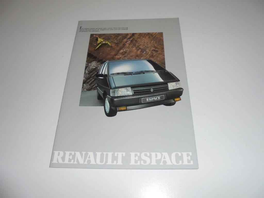 brochure Renault Espace  1988, Ophalen of Verzenden, Nieuw, Renault