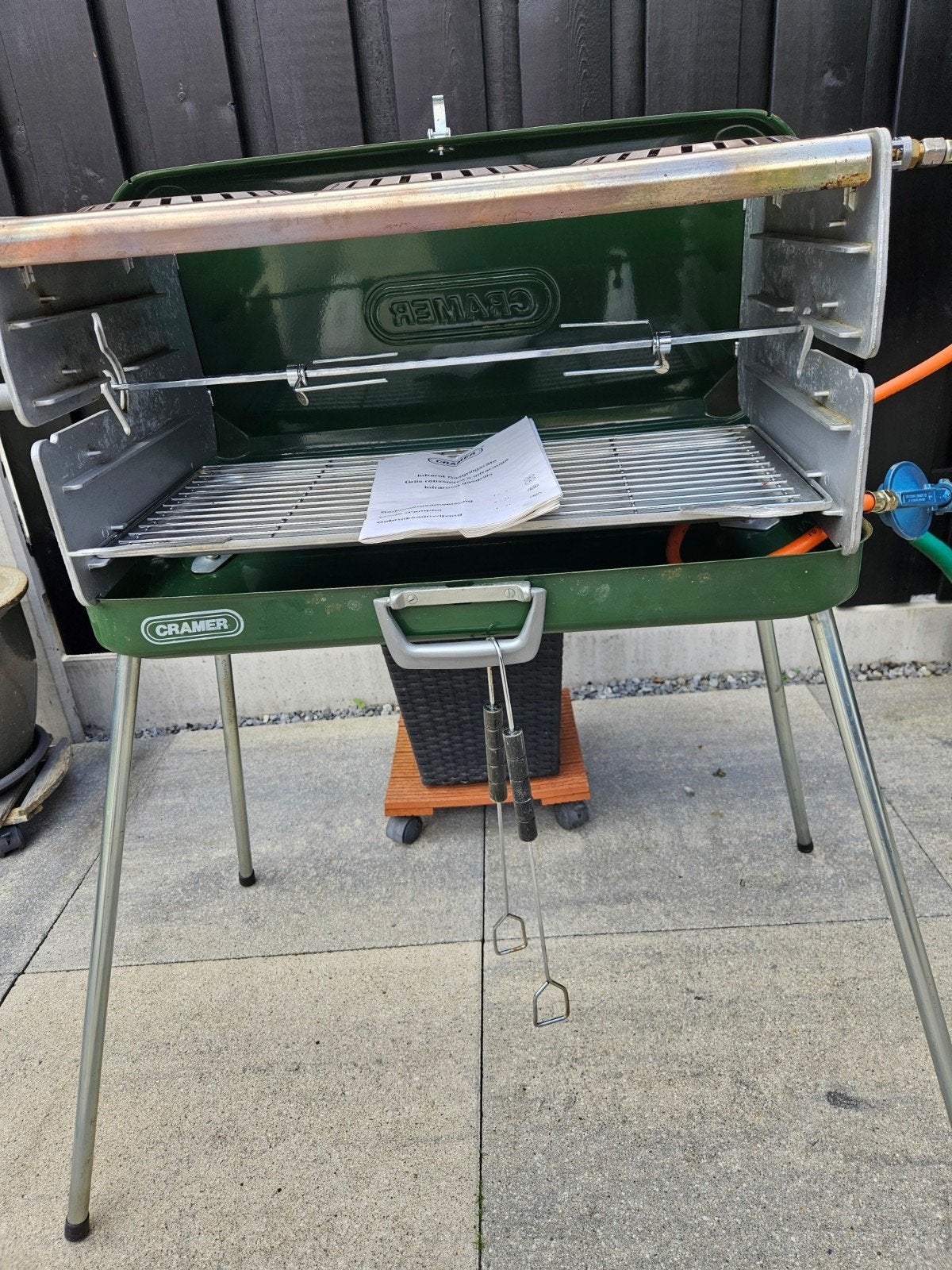 Cramer gasstel, koken en grillen, Ophalen, Gebruikt, Cramer