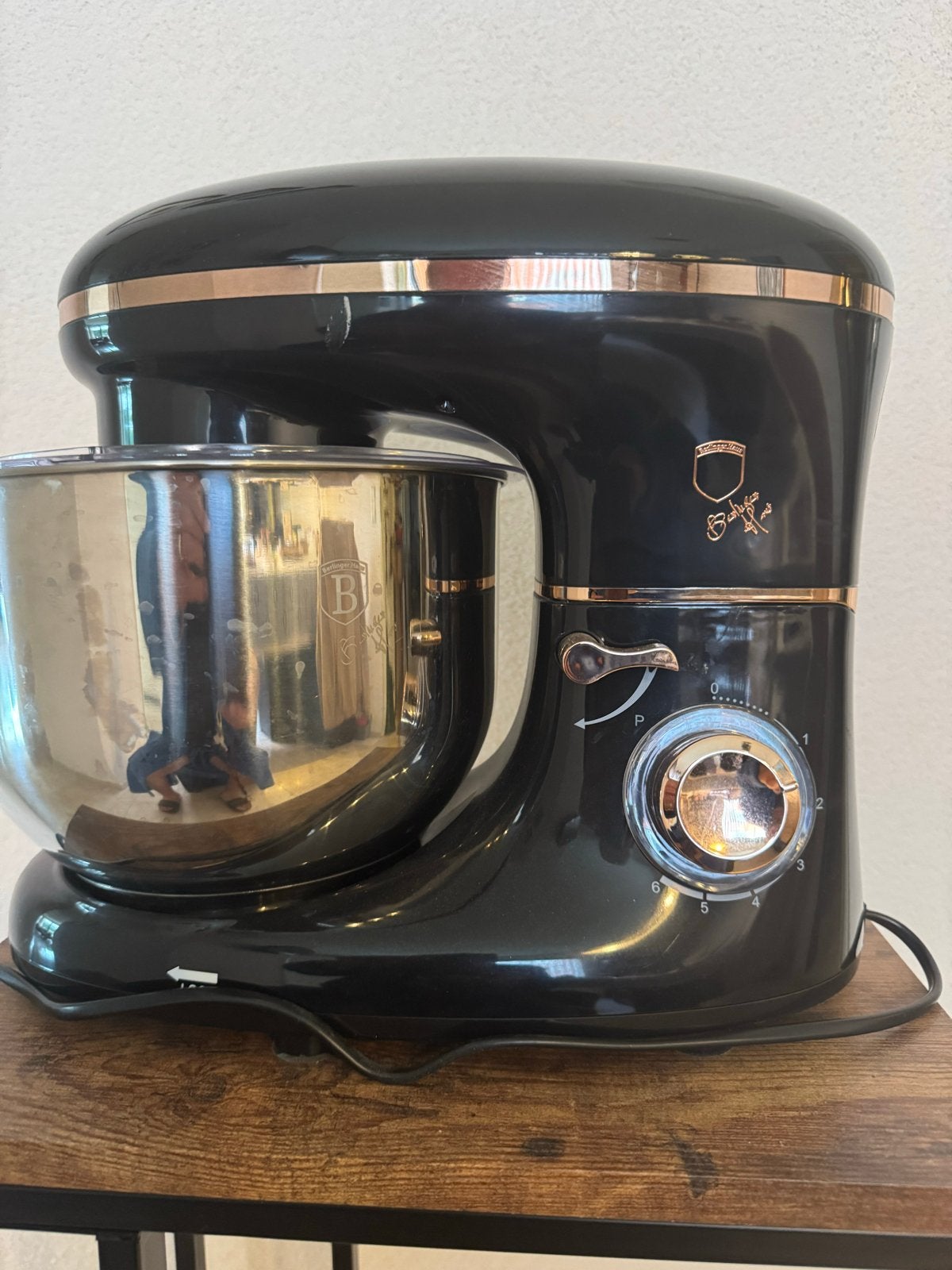 Berlinger Haus Keukenmachine Zwart/Roségoud, Ophalen, Nieuw, Vaatwasserbestendig, 3 snelheden of meer