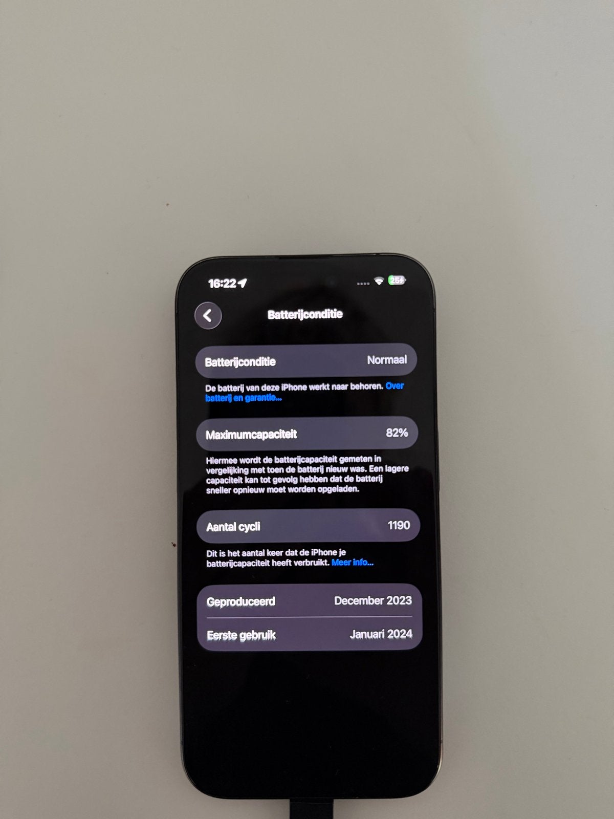 iPhone 15 Pro 128GB Blauw - 82% batterij, geen schade, Telecommunicatie, Mobiele telefoons | Apple iPhone, Blauw, Ophalen of Verzenden