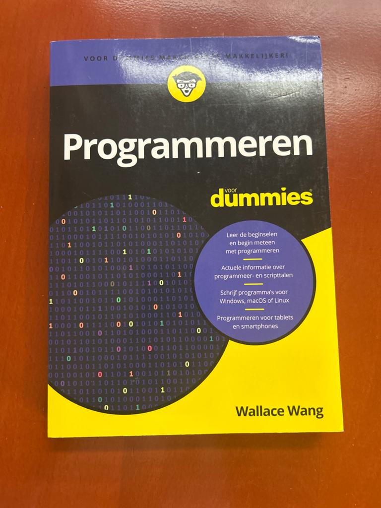 Programmeren voor Dummies - Wallace Wang, Boeken, Ophalen of Verzenden, Zo goed als nieuw, Programmeertaal of Theorie
