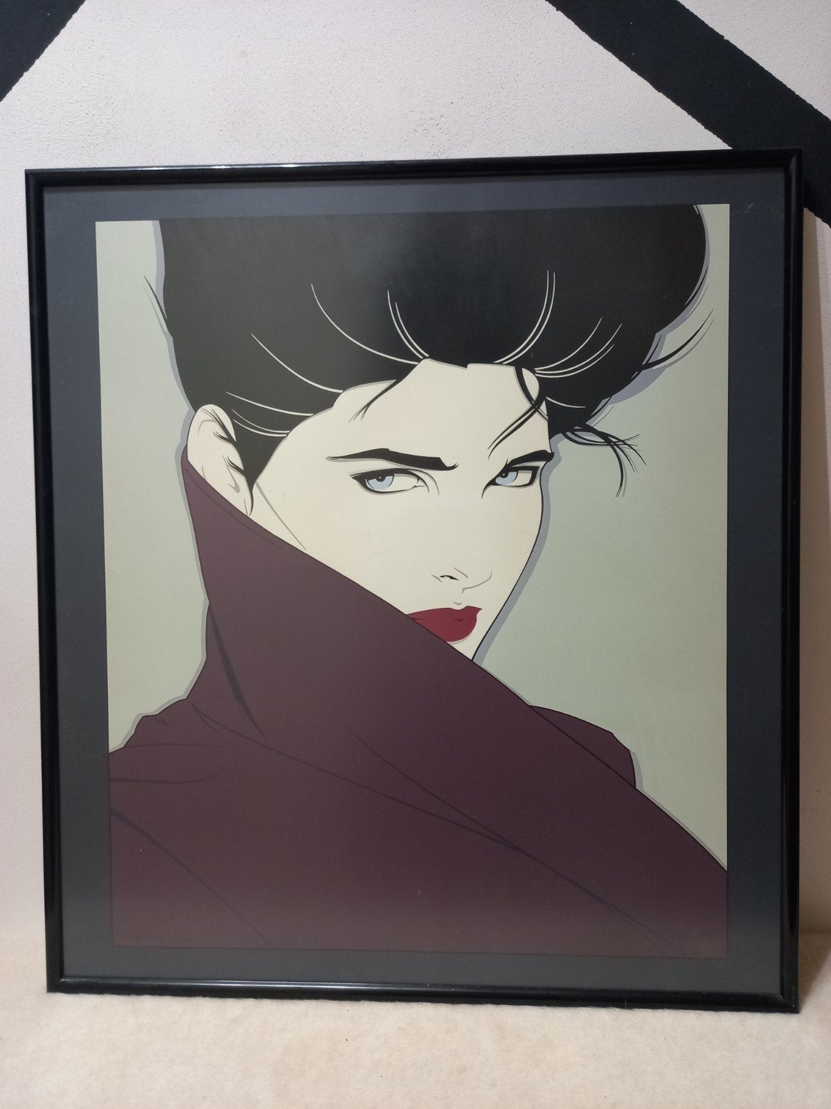 Patrick Nagel Poster The Book 1980s, Antiek en Kunst, Ophalen