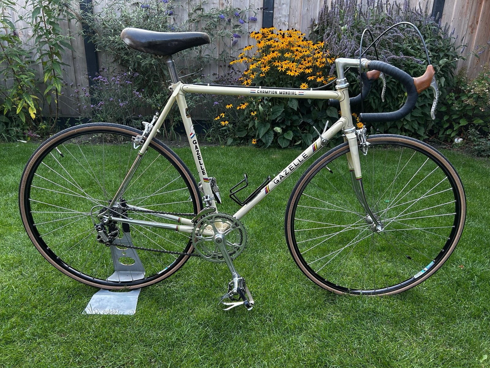 Gazelle Champion Mondial 1975 - Campagnolo Super Record, Ophalen, Gebruikt, Staal, Gazelle