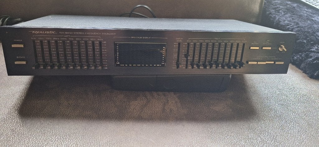 Realistic 31-9081 Equalizer met Spectrum Analyzer | Vintage, Ophalen of Verzenden, Gebruikt, Audio