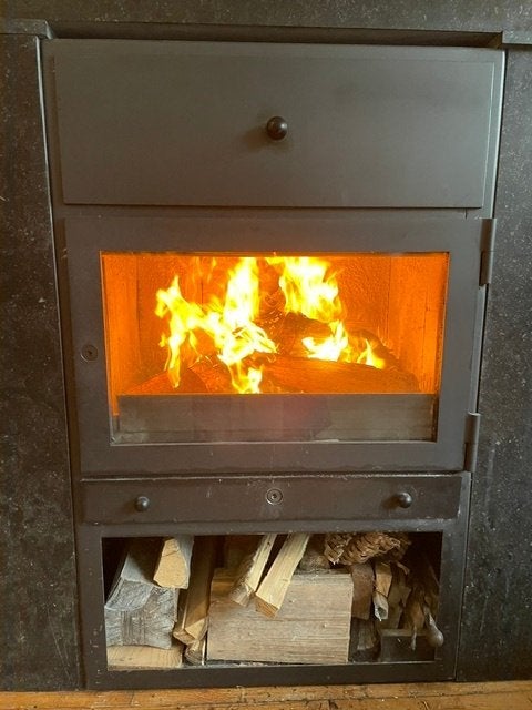 Inbouw Houtkachel - Perfect voor een warme winter, Ophalen, Gebruikt, Houtkachel, Vrijstaand