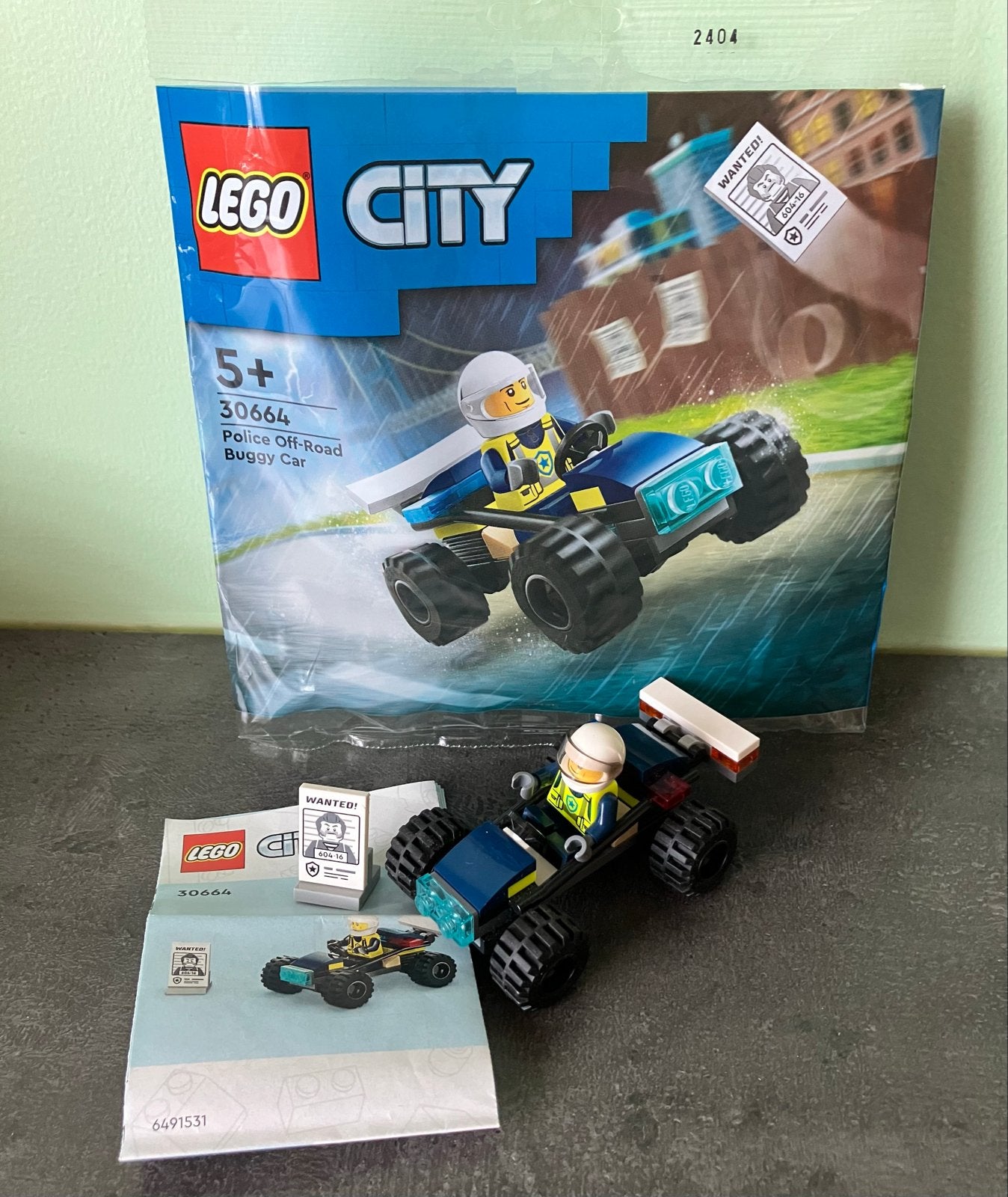 Lego City Polybag 30664 Police Off-Road Buggy Car, Compleet, City, Lego, Nieuw