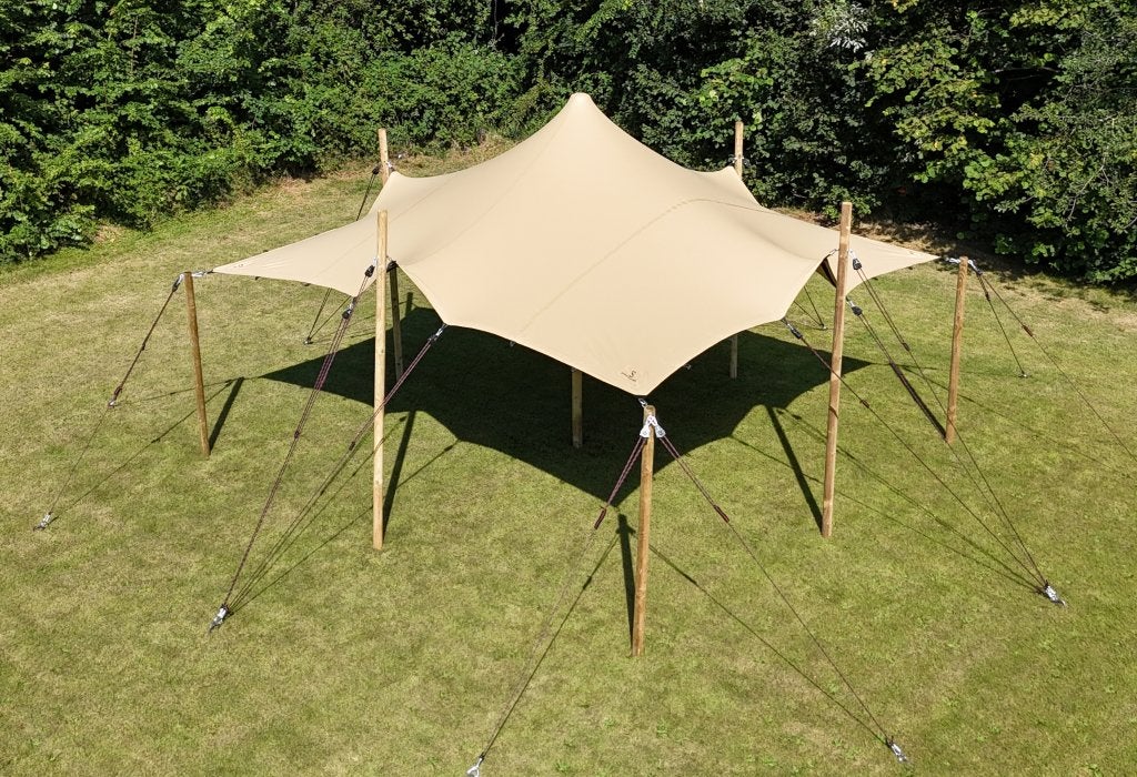 Te koop: Stretchtent 5*5 (nieuw, 740gr), Tuin en Terras, Partytenten, Ophalen, Overige typen, 6 meter of meer, Nieuw