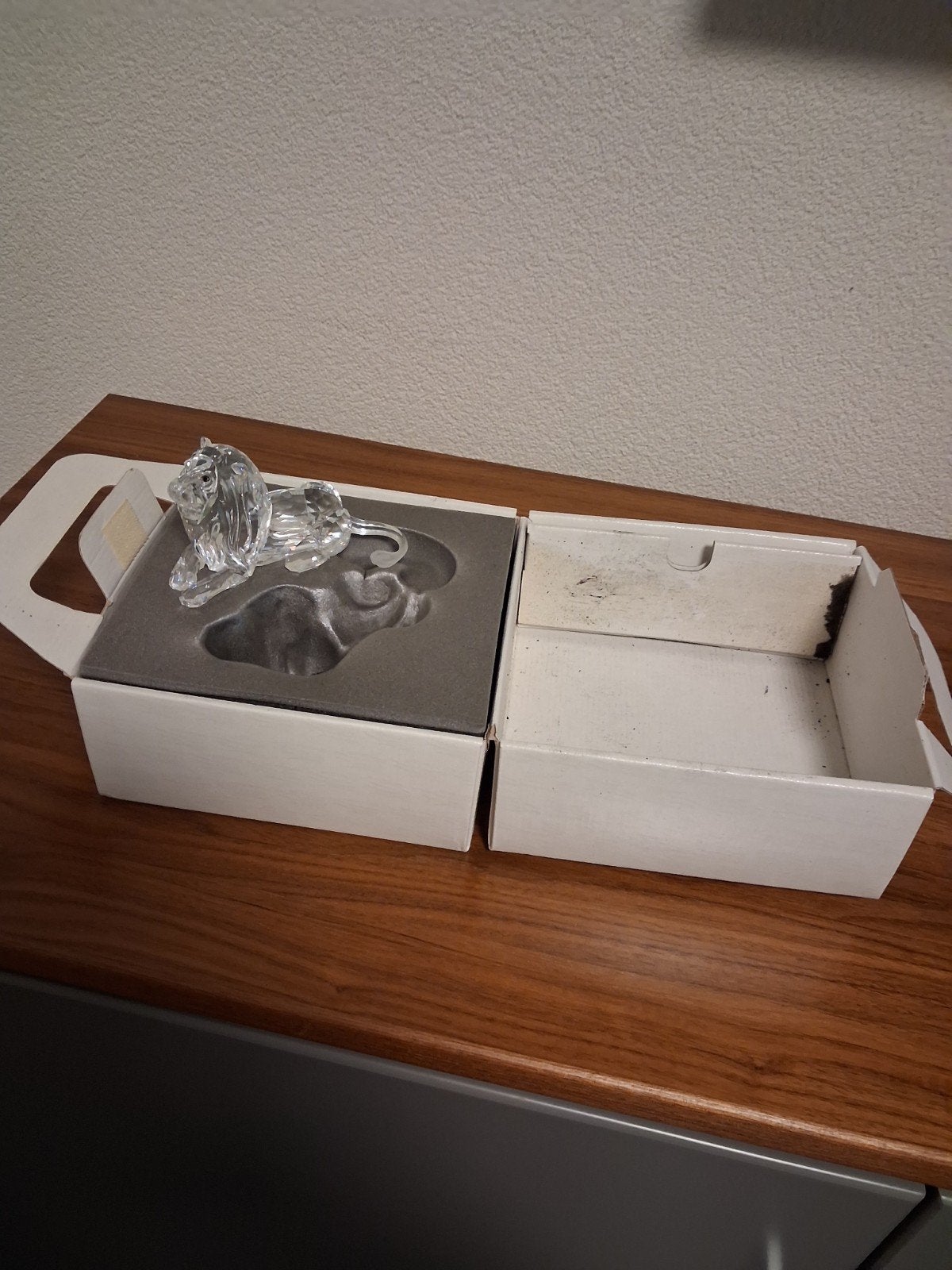 Swarovski Jaarstukken Collectie - Draak,   leeuw en Pegasus, Verzamelen, Ophalen of Verzenden, Zo goed als nieuw, Figuurtje