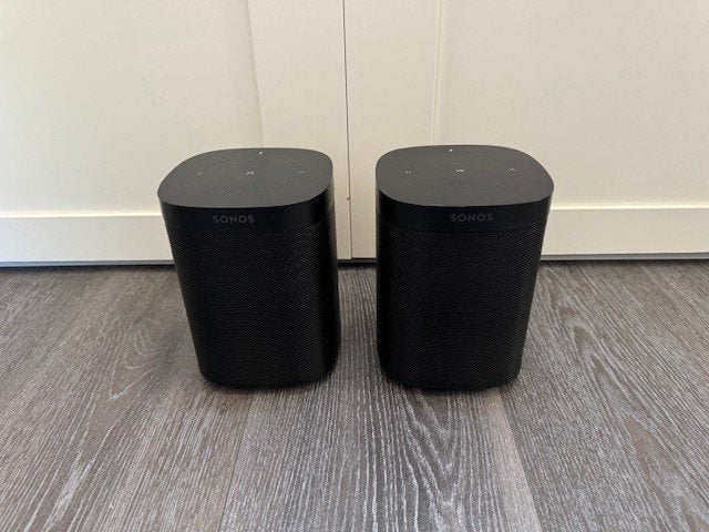 Sonos One (gen 2) set zwart | In absolute nieuwstaat, Ophalen of Verzenden, Sonos, Sonos, Sonos