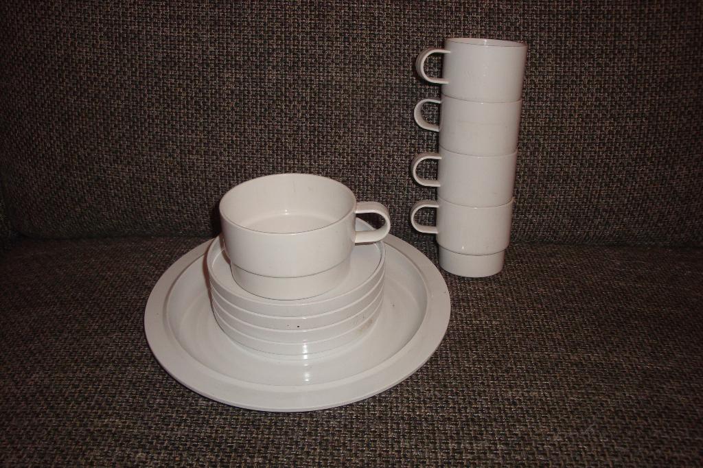 10x Mepal Basic Koen de Winter camping servies delen, wit, Ophalen of Verzenden, Zo goed als nieuw