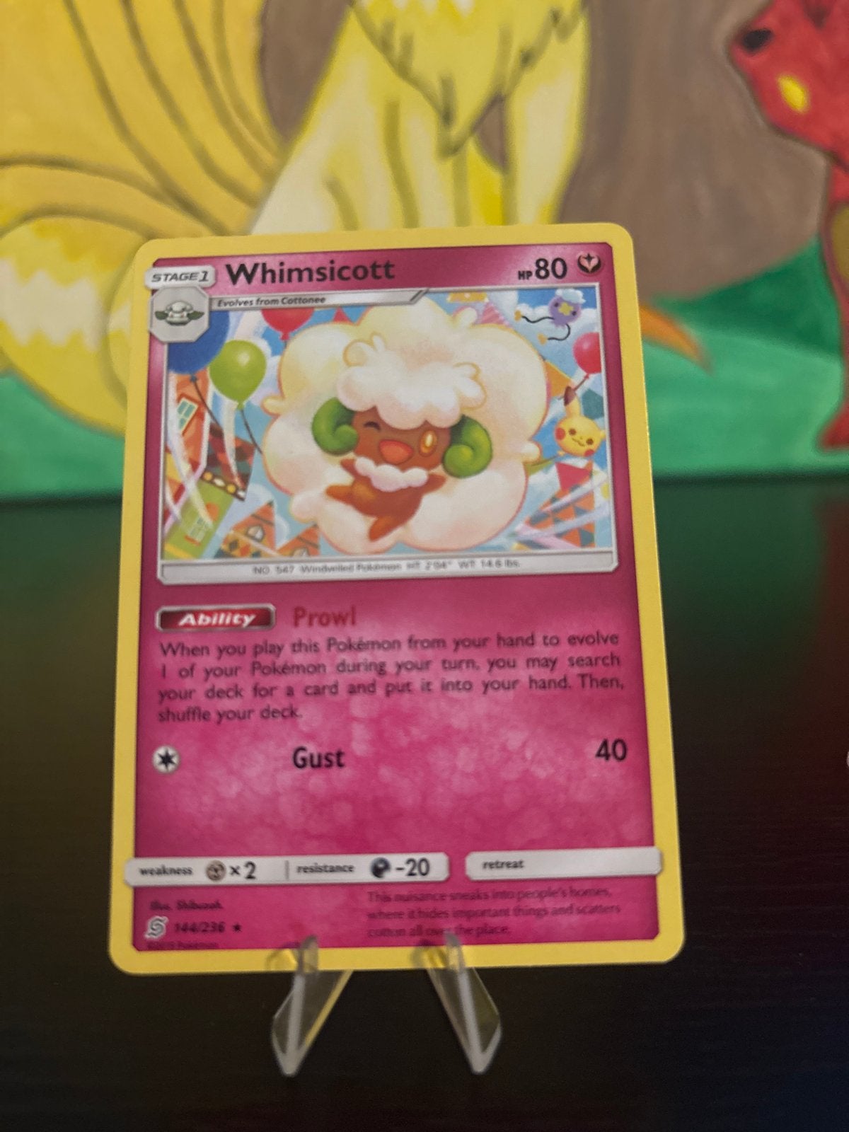 Unified Minds Whimsicott Pokémon Kaart, Ophalen of Verzenden, Zo goed als nieuw, Losse kaart