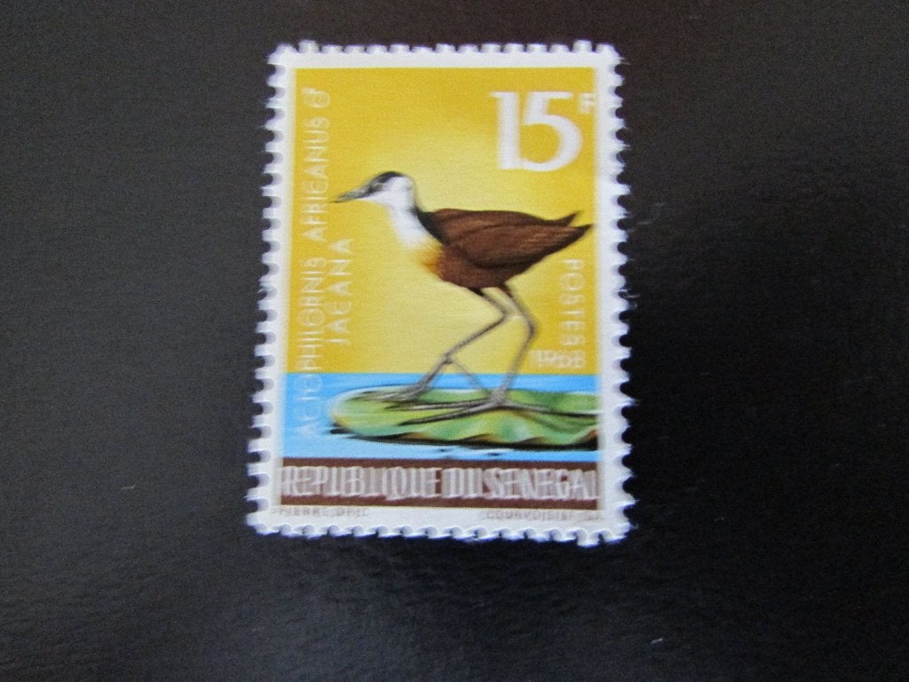 Postzegel Vogel: Jacana uit Senegal, Ophalen of Verzenden, Postfris, Dier of Natuur