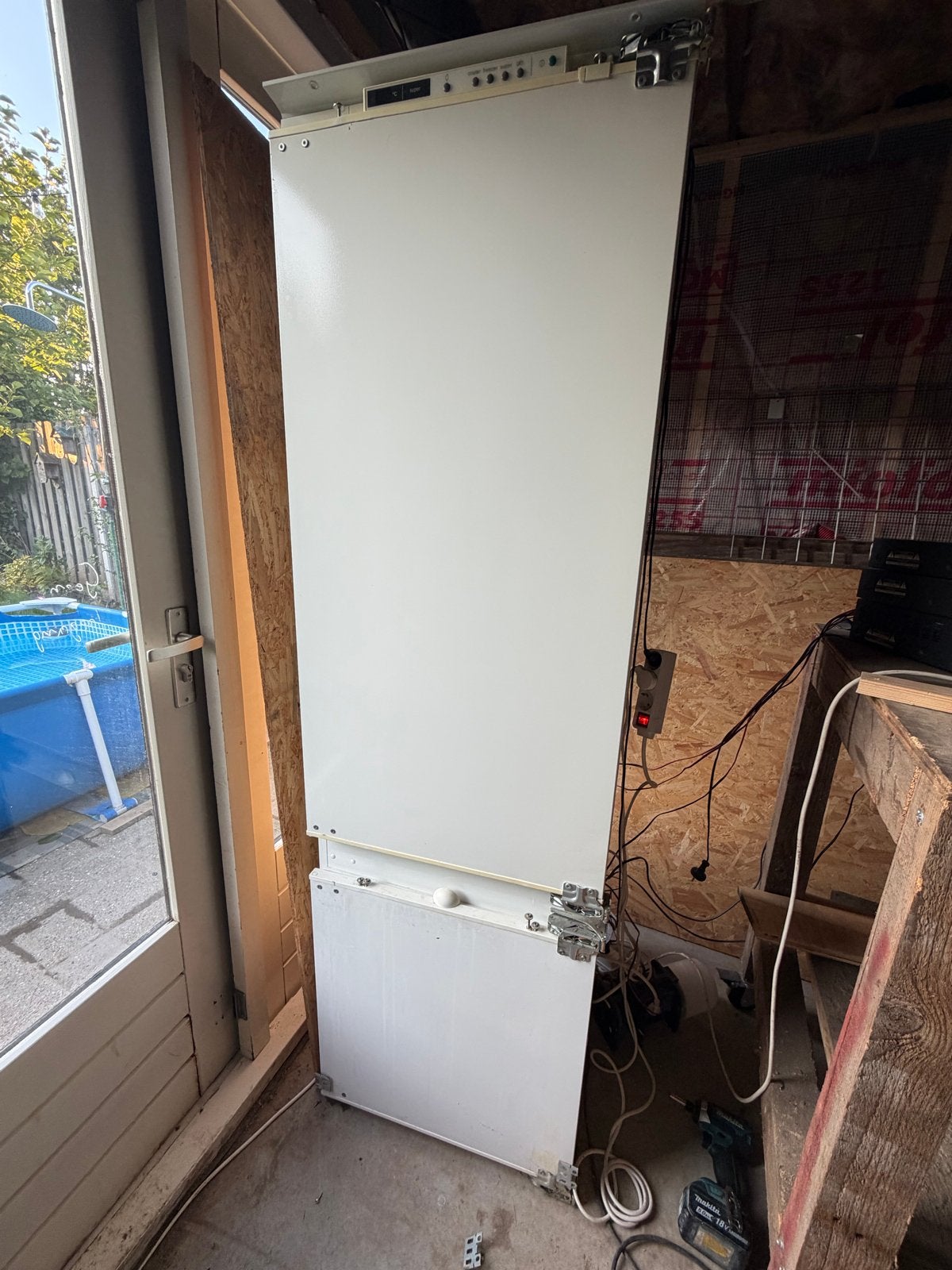 inbouw koel-vriescombinatie (180x53x50), Ophalen, Gebruikt, 200 liter of meer, Met aparte vriezer