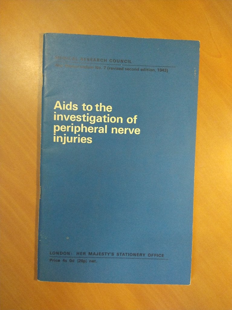 Aids to the investigation of peripheral nerve injuries, Ophalen of Verzenden, Zo goed als nieuw
