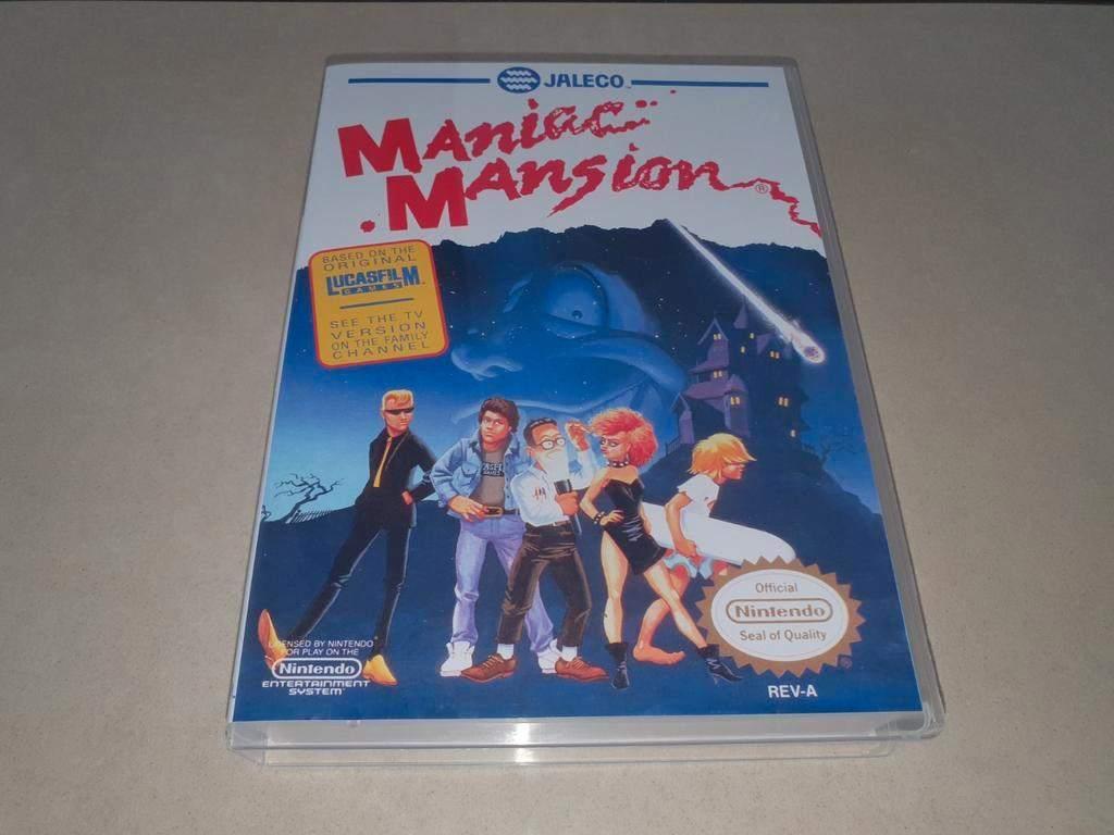 Maniac Mansion NES Game Case, Spelcomputers en Games, Avontuur en Actie, Verzenden, 1 speler, Zo goed als nieuw