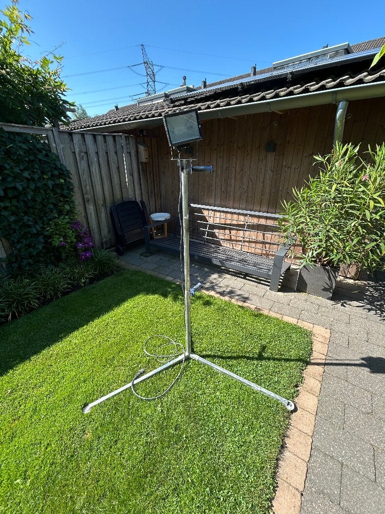 Bouwlamp 500 watt, Ophalen, Gebruikt, Met statief, Lamp