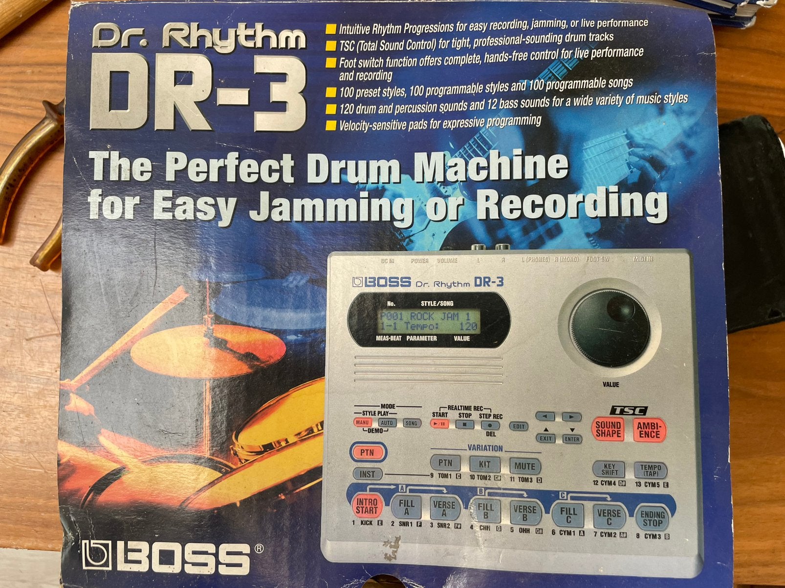 Boss Dr. Rhytum DR3, Muziek en Instrumenten, Drumcomputers, Ophalen of Verzenden, Zo goed als nieuw