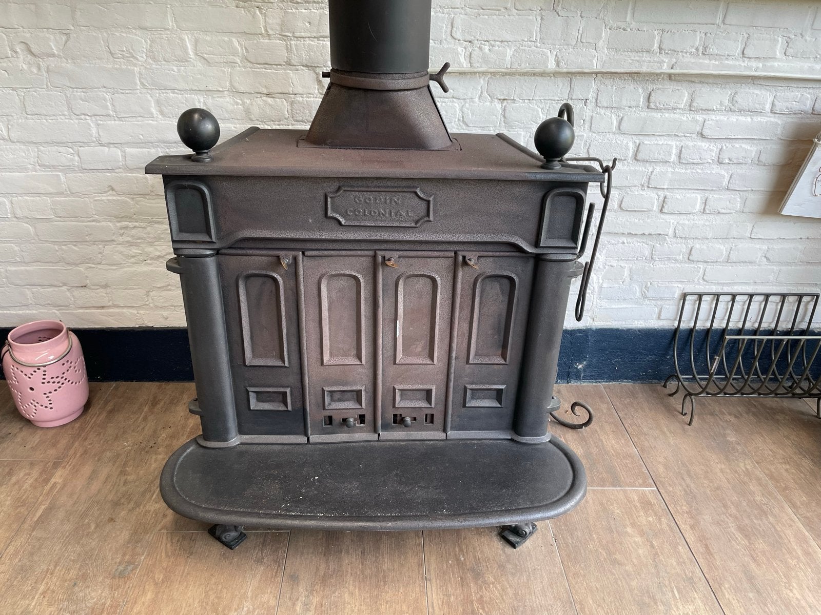 Godin Colonial houtkachel, Huis en Inrichting, Kachels, Ophalen, Gebruikt, Hout, Houtkachel