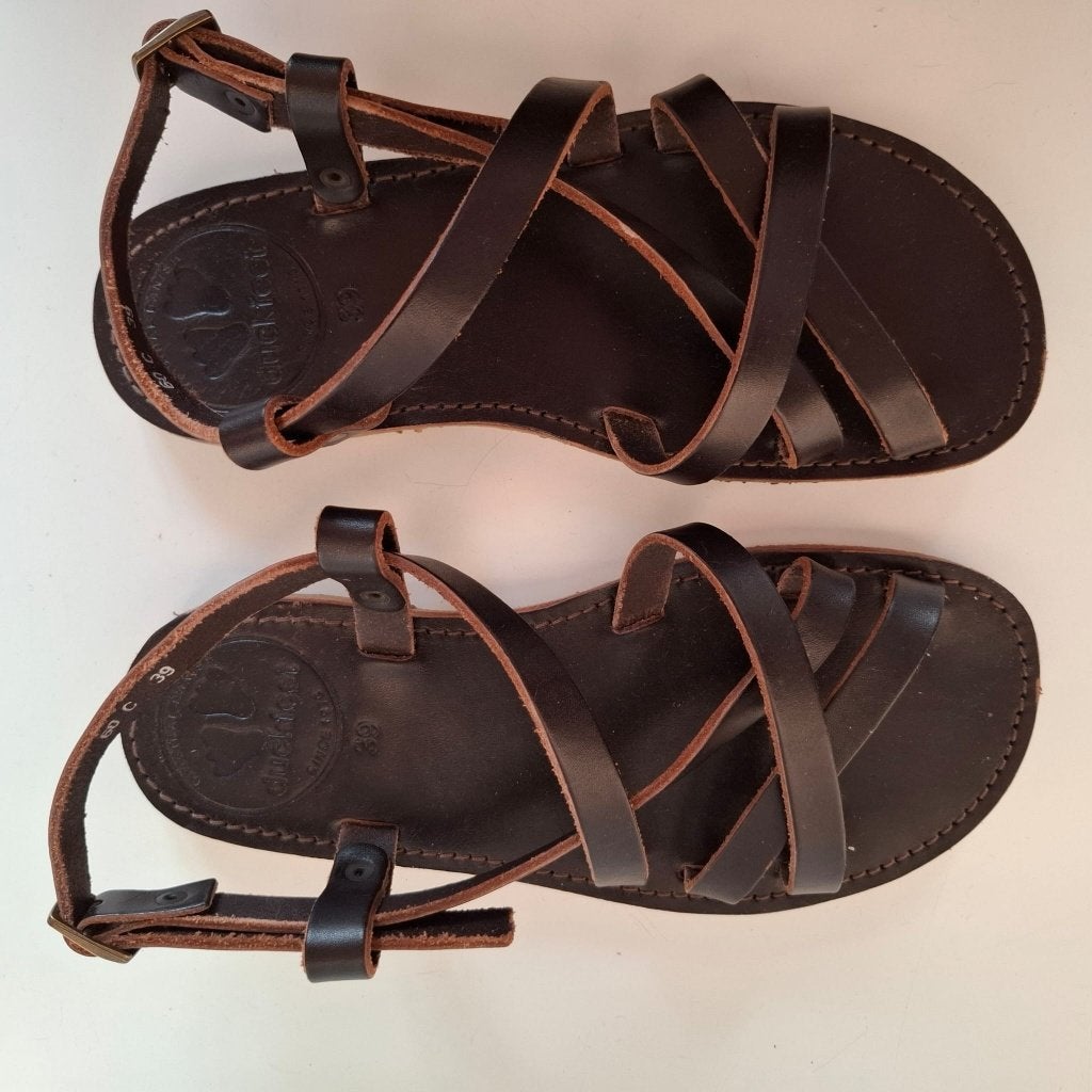 Duckfeet Bornholm leren sandalen dames, Kleding | Dames, Schoenen, Bruin, Zo goed als nieuw, Duckfeet Bornholm, Sandalen of Muiltjes