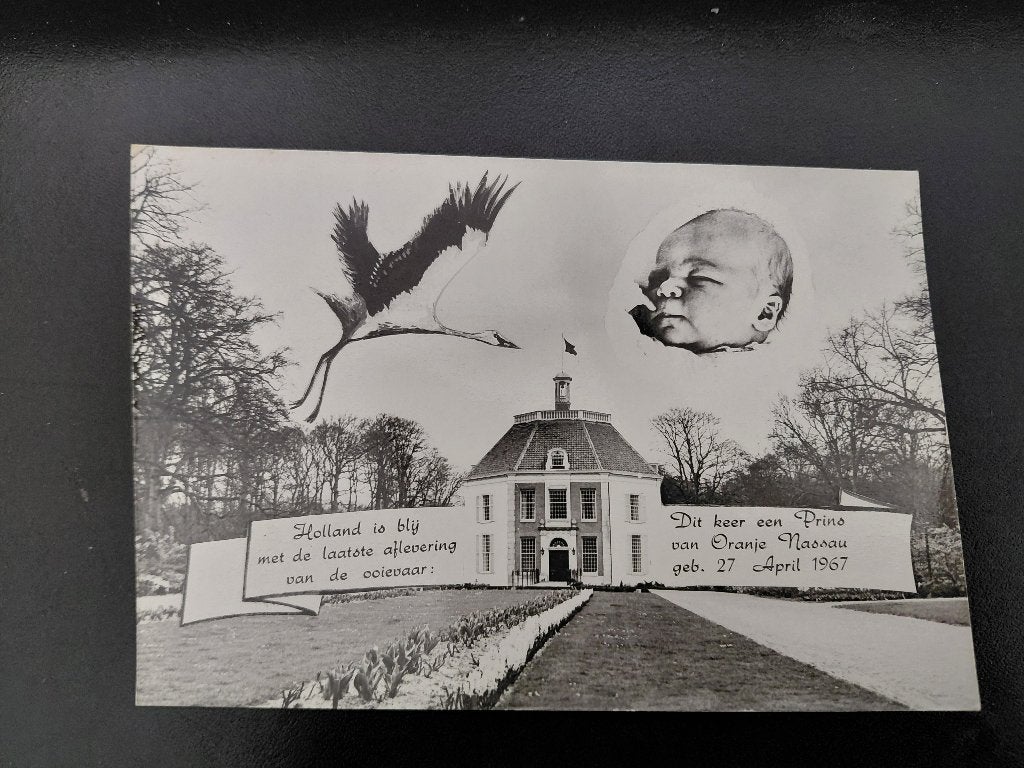 Geboorte en doopplechtigheid Prins Willem Alexander, 5 stuks, Verzamelen, Verzenden, 1960 tot 1980, Ongelopen, Sterren en Beroemdheden