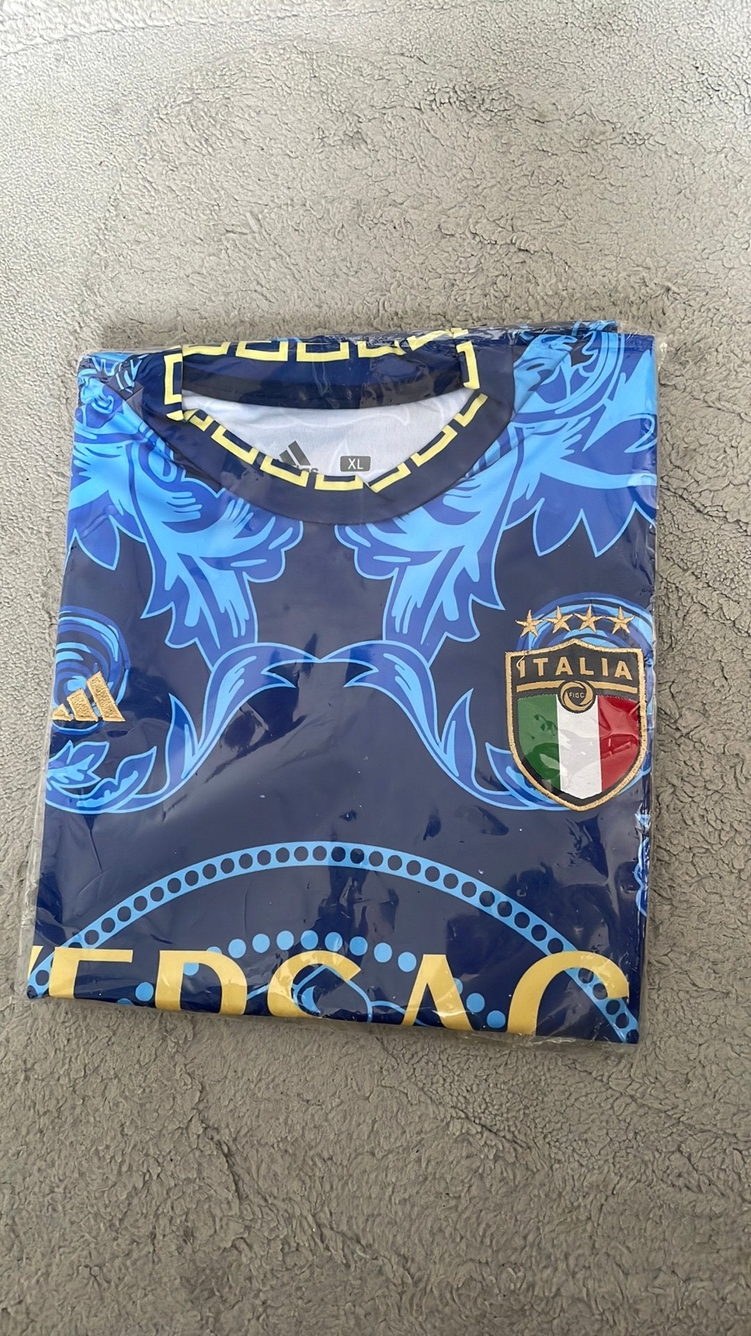Italy shirt, Ophalen of Verzenden, Nieuw, Maat 56/58 (XL), Blauw