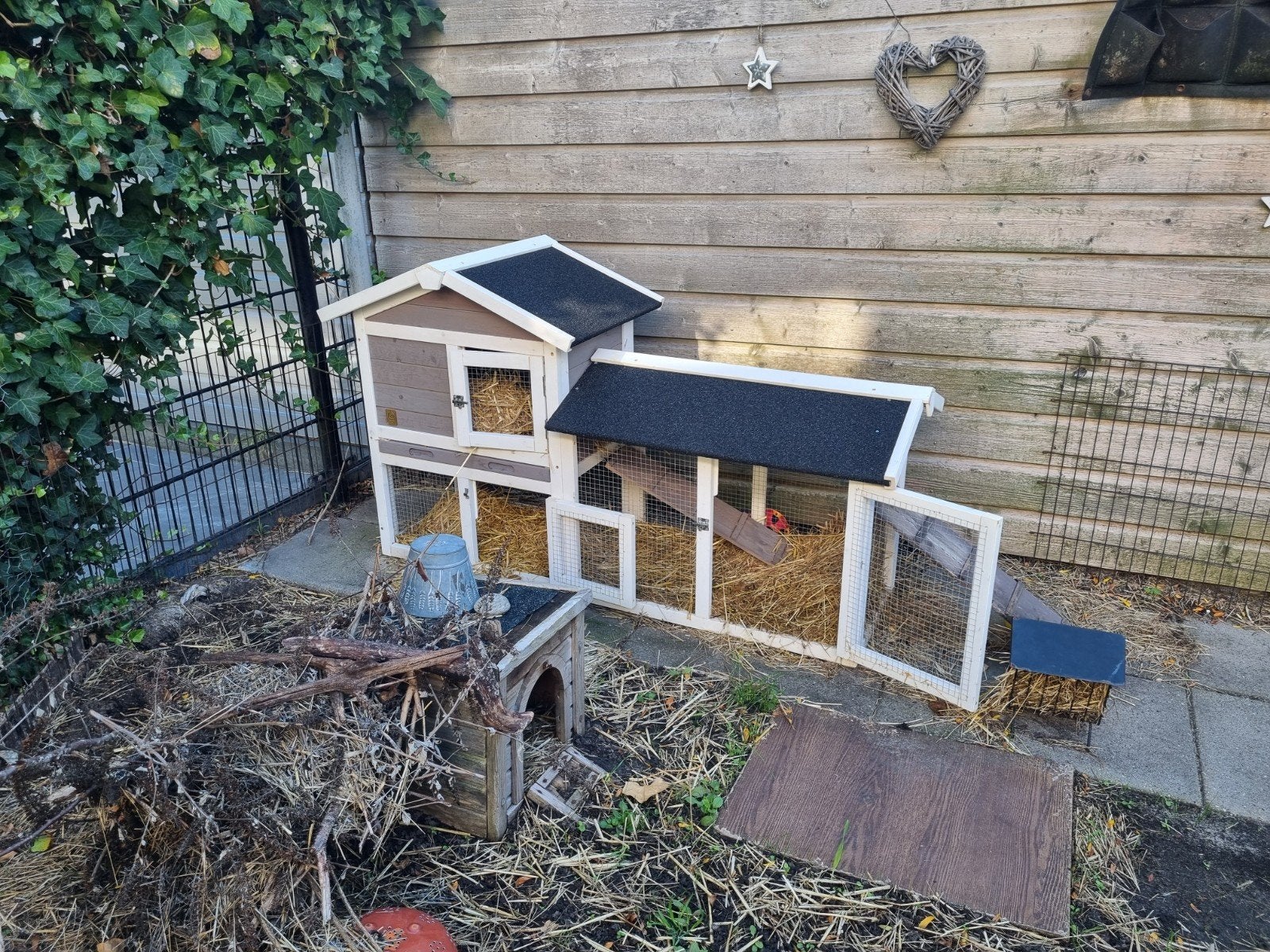 Zgan konijnenhok en toebehoren, Dieren en Toebehoren, Ophalen, 110 cm of meer, Zo goed als nieuw, 90 cm of meer