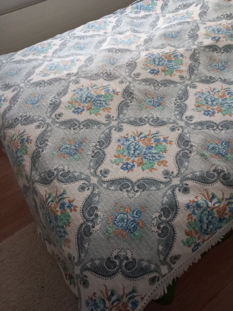 grote vintage sprei, deken, jaren 50 60 spanje, 220 x 240, Antiek en Kunst, Ophalen
