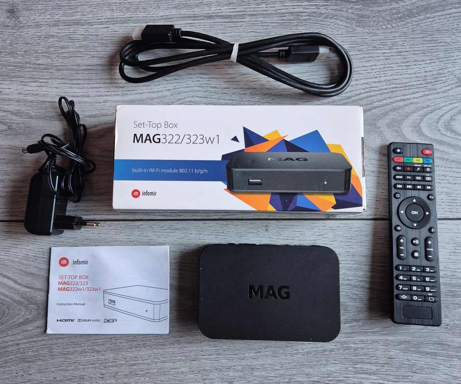 MAG322/323 w1 IPTV Set-Top Box met ingebouwde wifi, Ophalen of Verzenden, HDMI, Minder dan 500 GB