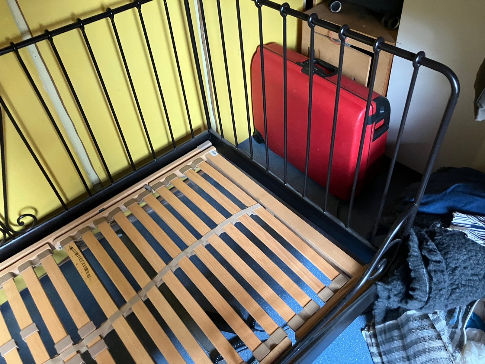 Ikea bed net elektrisch verstelbare lattenboden, Huis en Inrichting, Slaapkamer | Bedden, Eenpersoons, Ophalen of Verzenden, Metaal