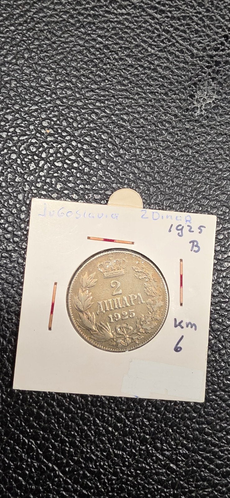 Joegoslavië 2 dinar 1925, Postzegels en Munten, Munten | Europa | Niet-Euromunten, Ophalen of Verzenden, Joegoslavië