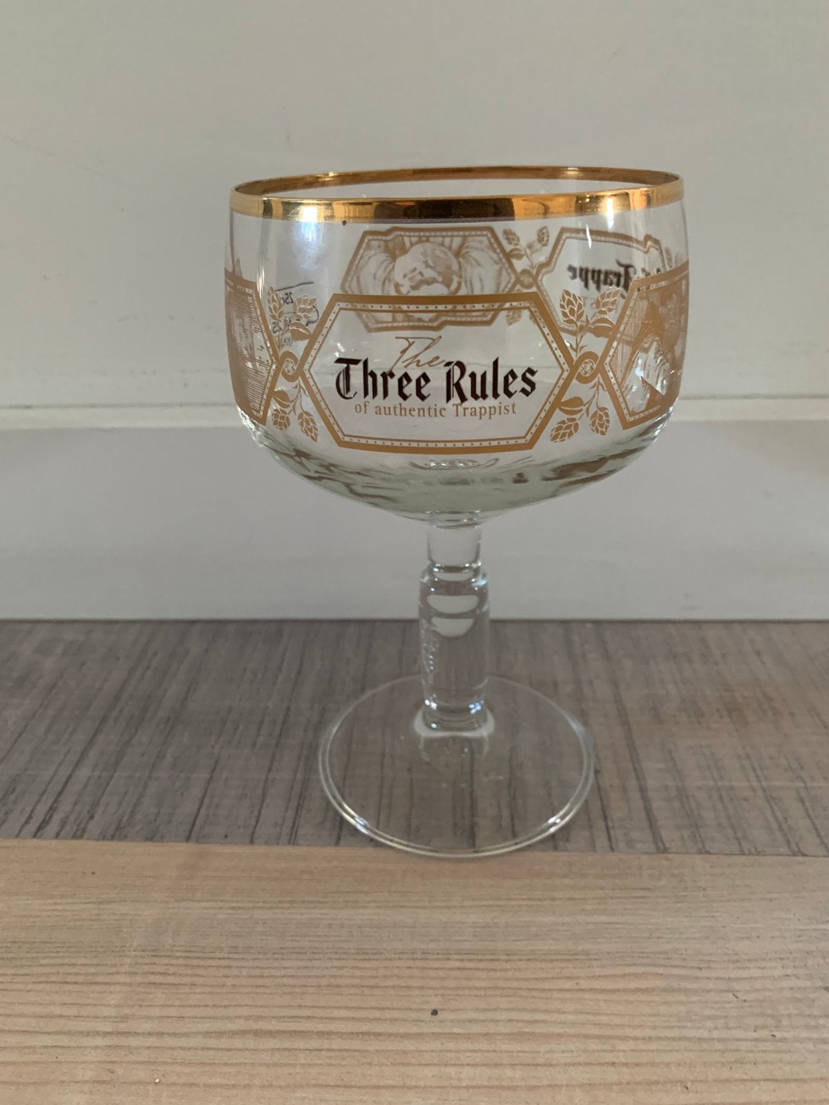 La trappe three rules limited edition bierglas, Ophalen of Verzenden, Nieuw, Glas of Glazen, La Trappe