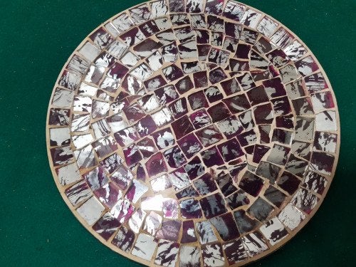 -	Schaal glasmozaiek, Ophalen of Verzenden, 'T Olde Gre-j, Info@toldegrej.nl, Endepoelstraat 20f Didam