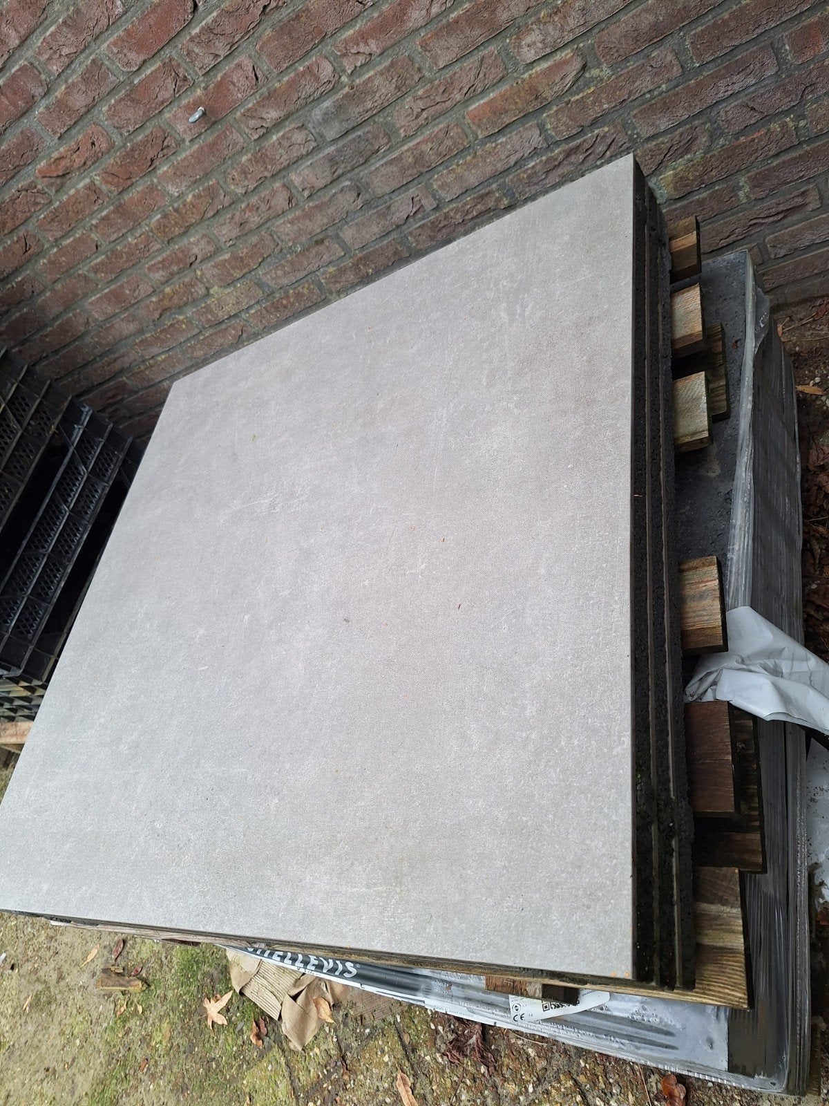 GeoCeramica 90x90x4 Patch Plus Grey 3 stuks, Ophalen, Keramiek, Nieuw, Minder dan 5 m²