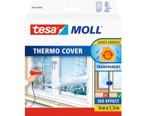 8x Tesa Moll Thermo Cover Raamisolatiefolie –Nieuw– 4 x 1,5m, Ophalen of Verzenden, Nieuw