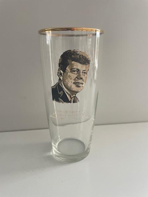 Herdenkings Glas voor President John F. Kennedy, Ophalen of Verzenden, Gebruikt, Overige typen